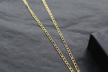Load image into Gallery viewer, 9ct Gold Figaro Albert T- Bar Necklace