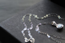 Load image into Gallery viewer, 9ct White Gold Cubic Zirconia Pendant and Chain