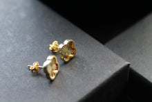 Load image into Gallery viewer, 9ct Yellow Gold Rainbow Petal Stud Earrings