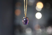 Load image into Gallery viewer, Amethyst Gold On Silver Necklace