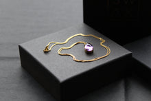 Load image into Gallery viewer, Amethyst Gold On Silver Necklace