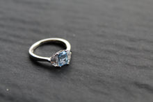 Load image into Gallery viewer, Aqua Cubic Zirconia Georgia Ring