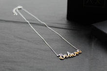 Load image into Gallery viewer, Believe Script Necklace