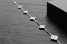 Load image into Gallery viewer, Black Enamel Vintage Flower Bracelet