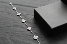 Load image into Gallery viewer, Black Enamel Vintage Flower Bracelet