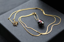 Load image into Gallery viewer, Black Pearl Drop Necklace