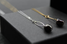 Load image into Gallery viewer, Black Pearl Drop Necklace