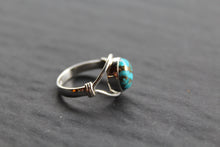 Load image into Gallery viewer, Blue Copper Turquoise Small Oval
