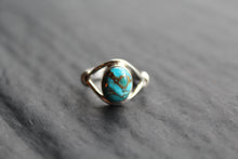 Load image into Gallery viewer, Blue Copper Turquoise Small Oval