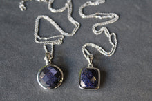 Load image into Gallery viewer, Blue Sandstone Pendant and Chain