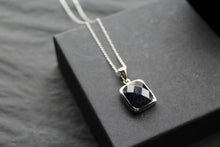 Load image into Gallery viewer, Blue Sandstone Pendant and Chain