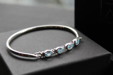 Load image into Gallery viewer, Blue Topaz Bangle