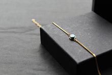 Load image into Gallery viewer, Chain Bracelet with Central Hexagon Turquoise