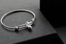 Load image into Gallery viewer, Childs Silver Expandable Bracelet with Bells