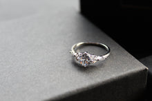 Load image into Gallery viewer, Clear Cubic Zirconia Spirit of Life Ring