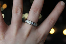 Load image into Gallery viewer, Cubic Zirconia Band with Solitaire Ring