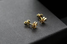 Load image into Gallery viewer, Cubic Zirconia Maltese Cross Earrings