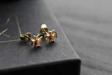 Load image into Gallery viewer, Cubic Zirconia Maltese Cross Earrings