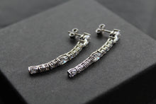 Load image into Gallery viewer, Diamonfire Oval and Round Zirconia Drop Earrings