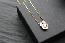 Load image into Gallery viewer, Double Links Gold Vermeil Necklace
