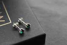 Load image into Gallery viewer, Emerald Austrian Crystal Stud