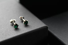 Load image into Gallery viewer, Emerald Austrian Crystal Stud