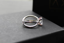 Load image into Gallery viewer, Emerald Cut CZ Double Band Ring