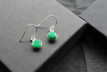 Load image into Gallery viewer, Emerald Drop Earrings