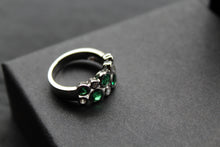 Load image into Gallery viewer, Emerald Green Bubble Ring