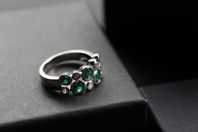 Load image into Gallery viewer, Emerald Green Bubble Ring