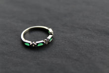 Load image into Gallery viewer, Emerald Green Eternity Ring