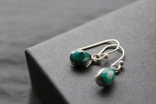 Load image into Gallery viewer, Emerald Tear Drop Earrings