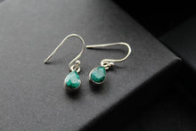 Load image into Gallery viewer, Emerald Tear Drop Earrings