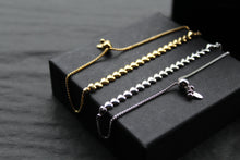 Load image into Gallery viewer, Flat Interlinked Hearts Slider Bracelets