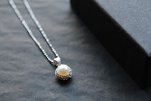 Load image into Gallery viewer, Freshwater Pearl & CZ Crystal Necklace