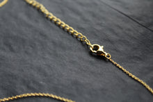 Load image into Gallery viewer, Gold Vermeil CZ Vintage Flower Pink Mother of Pearl Large Necklace