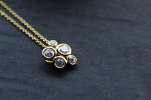 Load image into Gallery viewer, Gold Vermeil Cluster Necklace
