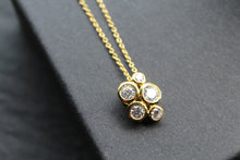 Load image into Gallery viewer, Gold Vermeil Cluster Necklace