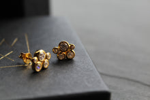 Load image into Gallery viewer, Gold Vermeil Cluster Studs