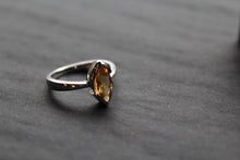 Load image into Gallery viewer, Sterling Silver Citrine Marquise Dress Ring