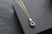 Load image into Gallery viewer, Green Amethyst Drop Necklace