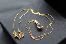 Load image into Gallery viewer, Green Amethyst Drop Necklace