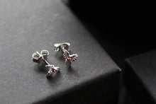 Load image into Gallery viewer, Holly Studs with Rose Gold Plated Berries