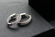 Load image into Gallery viewer, Hollywood CZ Hoop Earring
