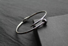 Load image into Gallery viewer, Silver heavy weight Nail Bangles

