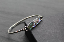 Load image into Gallery viewer, Abalone Silver Bangle