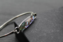 Load image into Gallery viewer, Abalone Silver Bangle