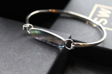 Load image into Gallery viewer, Abalone Silver Bangle