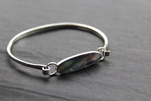 Load image into Gallery viewer, Abalone Silver Bangle