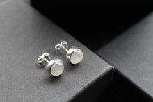 Load image into Gallery viewer, Moonstone Round Stone Studs